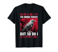 The Horrors Persistent Raven Gothic Japanese Horror Art Crow T-Shirt