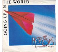 The Hostages - GOING UP IN THE WORLD 7" (45) UK EMI 1984 WITH PRESS RELEASE B/W VEENA (EMI5487) PIC SLEEVE