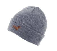 The House Of Dog Bonnet de ski unisexe avec motif brodé Motif teckel saucisse, gris, Taille unique