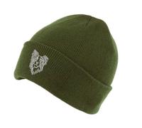 The House Of Dog: Border Collie Owner Gift Bonnet de ski classique à revers unisexe avec motif brodé, vert olive, taille unique