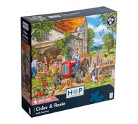 The House of Puzzles - Puzzle Cidre & Rosie - Gros puzzles de 500 pièces pour adultes, pièces extra larges, illustré d'artiste, paysage pittoresque, cadeaux de puzzle de luxe