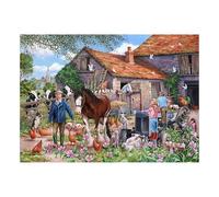 The House of Puzzles - MacDonalds Puzzle de ferme - Grands puzzles de 500 pièces pour adultes, pièces extra larges, illustré d'artiste, paysage pittoresque, cadeaux de puzzle de luxe