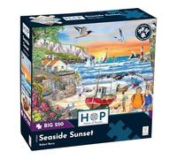 The House of Puzzles | Puzzle bord de mer coucher de soleil Big 250 | 250 pièces | Robert Barry | Panneau certifié FSC | 33 x 48,3 cm