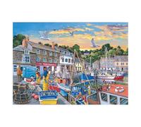 The House of Puzzles Puzzle capture du jour - Grands puzzles de 500 pièces pour adultes, pièces extra larges, illustré d'artiste, paysage pittoresque, cadeaux de puzzle de luxe