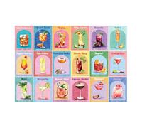 The House of Puzzles Puzzle de cocktails colorés - Puzzle de 1000 pièces pour adultes, illustration d'artiste, paysage pittoresque, cadeaux de puzzle de luxe