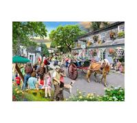 The House of Puzzles - Puzzle de défilé de poney - Grands puzzles de 500 pièces pour adultes, pièces extra larges, illustration d'artiste, paysage pittoresque, cadeaux de puzzle de luxe