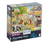 The House of Puzzles - Puzzle de ferme en fer à cheval - Grand puzzle de 250 pièces pour adultes et enfants, pièces extra larges, illustration d'artiste, paysage pittoresque, cadeaux de puzzle de luxe