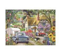 The House of Puzzles - Puzzle Off We Go - Gros puzzles de 250 pièces pour adultes et enfants, pièces extra larges, illustration d'artiste, paysage pittoresque, cadeaux de puzzle de luxe