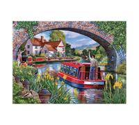 The House of Puzzles - Puzzle Over & Under - Gros puzzles de 500 pièces pour adultes, pièces extra larges, illustré d'artiste, paysage pittoresque, cadeaux de puzzle de luxe