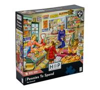 The House of Puzzles Puzzle Pennies To Spend - Gros puzzles de 500 pièces pour adultes, pièces extra larges, illustration d'artiste, paysage pittoresque, cadeaux de puzzle de luxe