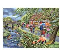 The House of Puzzles - Puzzle Wind at the Willows - Puzzle de 1000 pièces pour adultes, illustration d'artiste, paysage pittoresque, cadeaux de puzzle de luxe