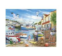 The House of Puzzles Ship Inn Puzzle - Grands puzzles de 500 pièces pour adultes, pièces extra larges, illustré d'artiste, paysage pittoresque, cadeaux de puzzle de luxe