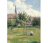 The House Of The Deaf Woman And The Belfry At Eragny (La Maison De La Sourde Et Le Clocher D'eragny) 1886 Sketchbook: Camille Pissarro Premium Covernotebook, Diary, Journal For Doodling, Sketching, Ty