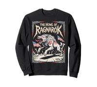 The Howl of Ragnarok Mythe Norse Wolf Warrior Viking Saga Sweatshirt