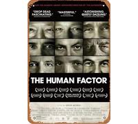 The Human Factor 2019 Plaque en métal vintage rétro 20,3 x 30,5 cm