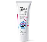 The Humble Co. Dentifrice Naturel au Fluorure pour Enfants (1 x75ml) | Fraise | Ecologique, Vegan, Approuvé par les Dentistes - Empêche la Mauvaise Haleine, les Caries et la Plaque