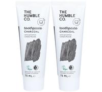 The Humble Co. Dentifrice Naturel Charbon Actif Gel Dentaire 2x75 ml