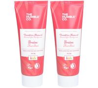 THE HUMBLE® CO Dentifrice Naturel Fraise Végan Gel Dentaire 2x75 ml
