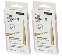 The Humble Co. Interdental Brush® Brossette interdentaire en bambou Taille 0 - 0,4 mm 2x6 pc(s)