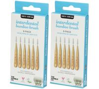 The Humble Co. Interdental Brush® Brossette interdentaire en bambou Taille 3 - 0,6 mm Pincette(S) 2x6 pc(s)