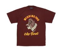 The Hundreds - Best Wishes Tee - Homme - Tops - Rouge - Taille: S
