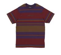 The Hundreds - Stone Stripe Tee - Homme - Tops - Rouge - Taille: XL