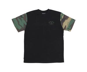 The Hundreds - Washed Camo Tee - Homme - Tops - Noir - Taille: S