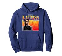 The Hunger Games District 12 Katniss 90's Style Movie Sweat à Capuche, Unisexe pour Adultes, Bleu Marine, XXL