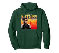 The Hunger Games District 12 Katniss 90's Style Movie Sweat à Capuche, Unisexe pour Adultes, Vert Forêt, S