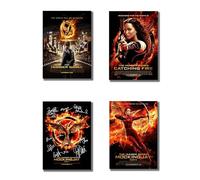 The Hunger Games Lot de 4 affiches de collection de films signés au format A4