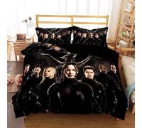 The Hunger Games Parure de lit en microfibre 3 pièces avec housse de couette et taie d'oreiller Impression numérique 3D (A2, 200 x 200 cm + 75 x 50 cm x 2)