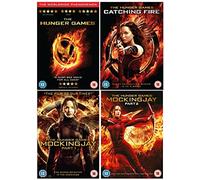 The Hunger Games Quadrology Complete 1-4 DVD Collection - The worldwide phenomenon: The Hunger Games / The Hunger Games: Catching Fire / The Hunger Games: Mockingjay Part 1 / The Hunger Games: Mockingjay Part 2