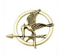 The Hunger Games Rétro Or Et Bronze Antique Moqueur Pin Broche En Alliage De Mode Pour Hommes Et Femmes