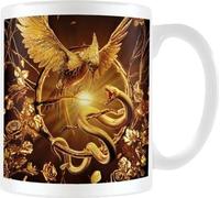 The Hunger Games : The Ballad of Songbirds & Snakes - Mug à café, Icône dorée PM9817 (taille unique) (Blanc/Or)