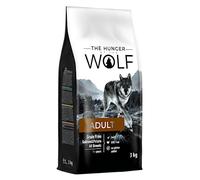 The Hunger of the Wolf Croquettes pour chiens adultes de toutes races et chiens allergiques, formule délicate sans céréales avec saumon et pommes de terre, 3 kg