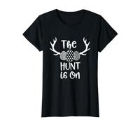 The Hunt is on Funny Easter Egg Hunt T-Shirt Graphique avec Valeur