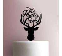 The Hunt Is Over Décoration de gâteau en acrylique Rose 17,8 cm de large