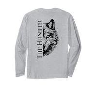 The Hunter Wolf Wild Spirit Backprint Manche Longue
