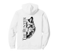 The Hunter Wolf Wild Spirit Backprint Sweat à Capuche