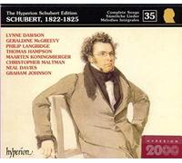 The Hyperion Schubert Edition 35 - Schubert, 1822-1825 / Dawson, Mcgreevy, Langridge, Hampson, Koningsberger, Maltman, Davies, G. Johnson