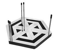 The Hyperspace HyperStand HyperCube Infinity Cube Support d'éclairage LED 12,5" avec Base Solide, tiges en métal Inoxydable et Miroir en Acrylique Compatible avec HyperCube 10 et HyperCube 15