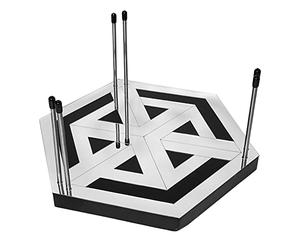 The Hyperspace HyperStand HyperCube Infinity Cube Support d'éclairage LED 12,5" avec Base Solide, tiges en métal Inoxydable et Miroir en Acrylique Compatible avec HyperCube 10 et HyperCube 15
