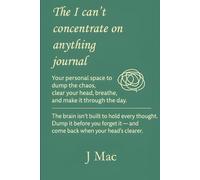 The I Can’t Concentrate on Anything Journal (green edition): Your space to dump the chaos, clear your head, breathe, and make it through the day.