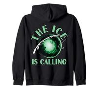 The Ice is Calling Ice Fisher Hobby Love Ice Fisher Sweat à Capuche