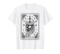 The Iced Coffee Tarot Card Halloween Squelette Coffee Lover T-Shirt
