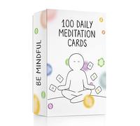 The Idea Space Assortiment de 100 cartes de méditation quotidienne, soulagement de l'anxiété pour la relaxation, soulage le stress, cadeau parfait pour les adolescents et les adultes