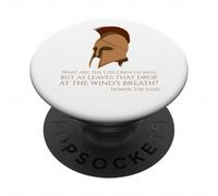 The Iliad Trojan War - Citation Grecque archaïque - Mythologie épique PopSockets PopGrip Adhésif