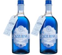 The Illusionist Distillery Azzurino Aperitivo | L'Aperitivo qui change de couleur | L'Aperitivo Definitivo | 11% vol. | 700ml (Lot de 2)