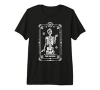 The Impress Tarot Card Féminisme Astrologie Crâne T-Shirt Haut de Gamme