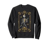 The Impress Tarot Card Skull Women Sweatshirt